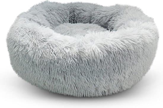 fluffy hondenkussen wit
